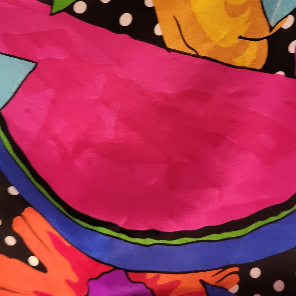 Liz Claiborne Pink, Yellow, and Blue Scarf